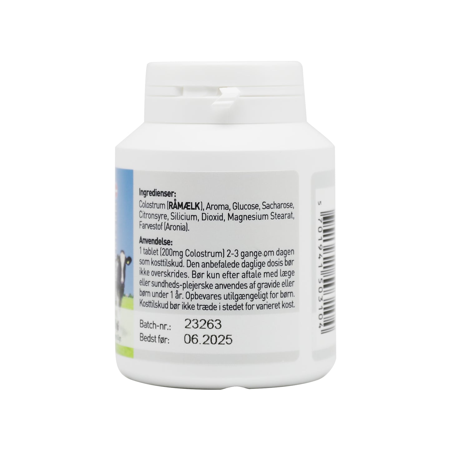 Bovine colostrum tablets